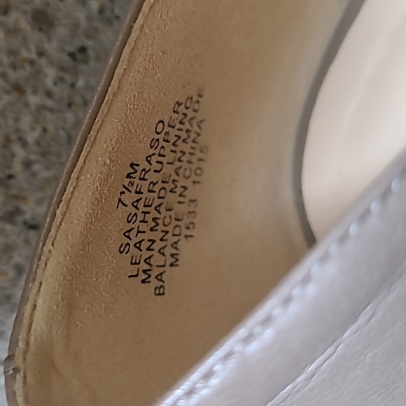 Nine West Sasafraso Woman's Heel | Beige | 7.5 M | Lace Up - Picture 7 of 9